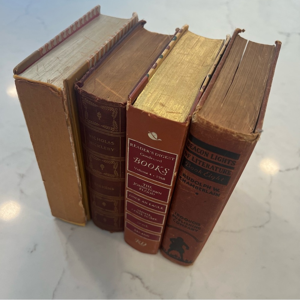 Vintage Hardcover Book Collection